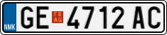 License plate of North Macedonia, Regular plates (2012)