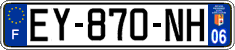 French license plate, SIV (ordinary)