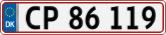 License plate of Denmark, Regular plates