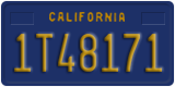 California, Commercial vehicles (1A23456)