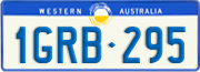 Western Australia, Regular plates