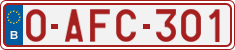 License plate of Belgium, Regular plates (2010)