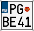 License plate of Montenegro, Motorcycles