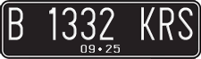 License plate of Indonesia, Regular plates