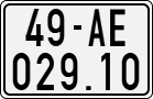 License plate of Vietnam, Motorcycles