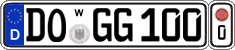 German license plate, Transferable license plates