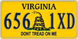 Virginia, Specialty plates (123 4AB)
