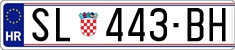 License plate of Croatia, Regular plates