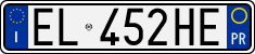 License plate of Italy, Cars (1994 year series)