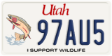 Utah, Specialty plates (12AB3)