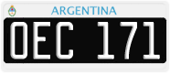 License plate of Argentina, Cars (1995, ABC 123)