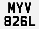 License plate of the United Kingdom, 1963 year system