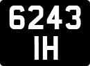 License plate of the United Kingdom, 1932 year system