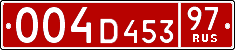 License plate Russia, Diplomatic