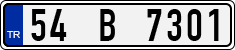 License plate of Turkey, Regular plates