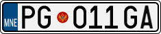 License plate of Montenegro, Trailers