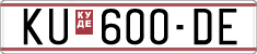 License plate of North Macedonia, Regular plates (1993)