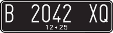 License plate of Indonesia, Regular plates