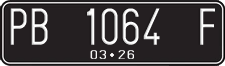 License plate of Indonesia, Regular plates