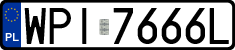 License plates of Poland, Regular car plates