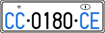License plate of Italy, Diplomatic