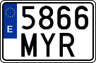 License plates of Spain, Ordinary (2000)