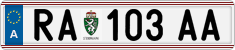 License plate of Austria, Regular plates