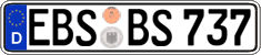 German license plate, Regular plates