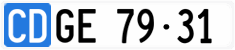 License plate of Switzerland, Diplomatic