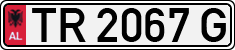 License plate of Albania, Cars (1993)