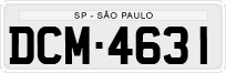 License plate of Brazil, Private owners (1990)