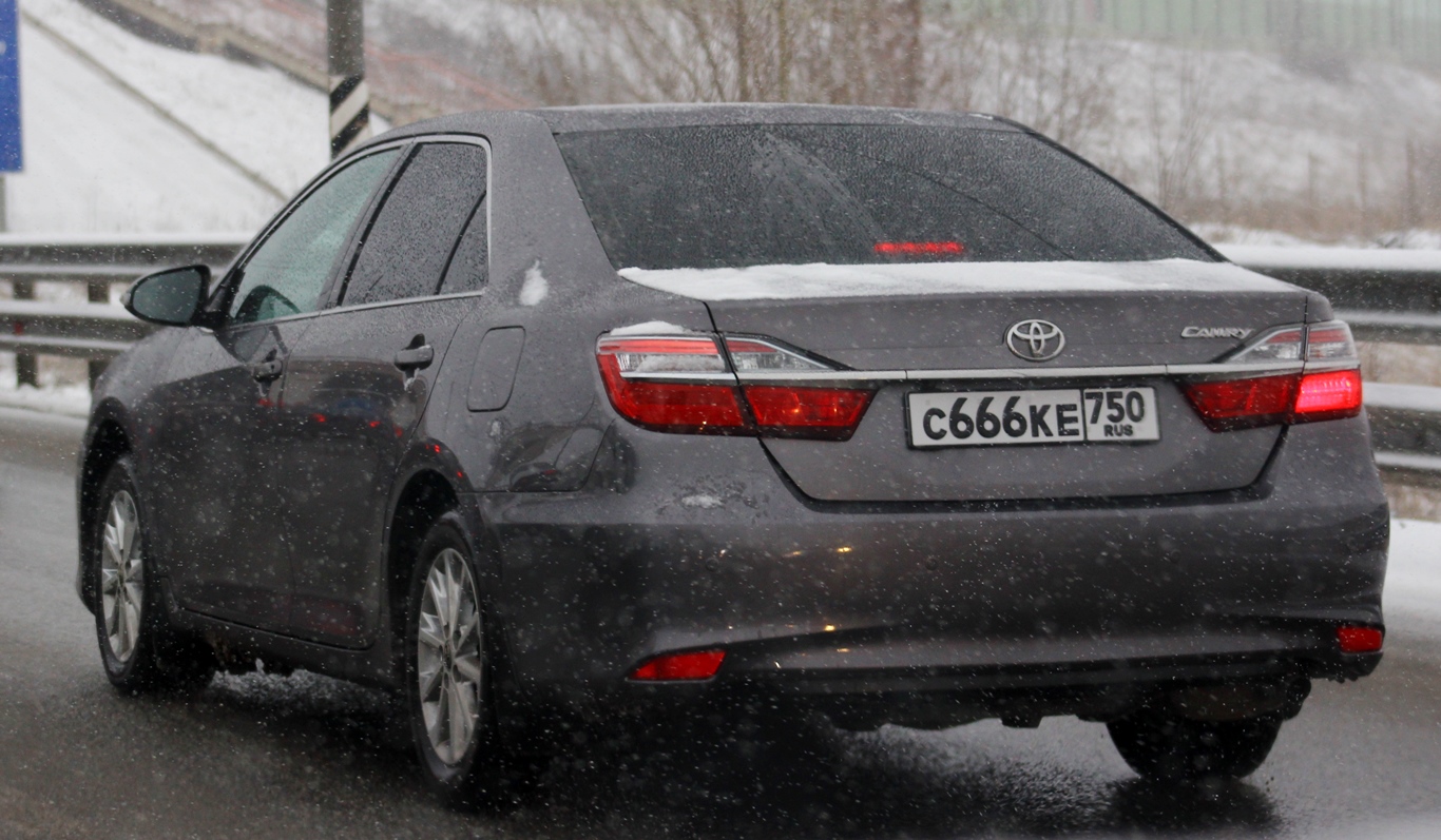 с 666 ке 750, Toyota Camry 7th gen (XV50; Global-market), facelift, 2014–2018