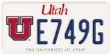 Utah, Specialty plates (A123B)