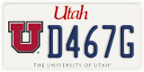 Utah, Specialty plates (A123B)