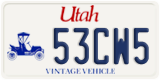 Utah, Specialty plates (12AB3)
