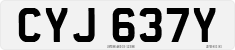 License plate of the United Kingdom, 1963 year system