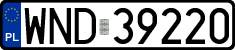 License plates of Poland, Regular car plates