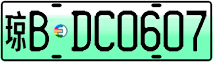 License plate of China, Electric vehicles