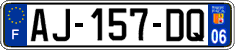 French license plate, SIV (ordinary)