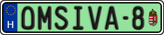 license plates of Hungary, Vanity Plates (2022)
