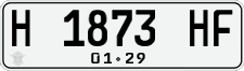 License plate of Indonesia, Regular plates