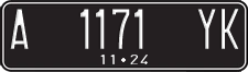 License plate of Indonesia, Regular plates