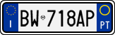 License plate of Italy, Cars (1994 year series)