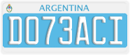 License plate of Argentina, Diplomatic