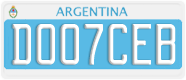 License plate of Argentina, Diplomatic