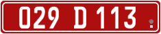 License plate of Georgia, Diplomatic