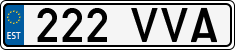 License plate of Estonia, Regular car plates