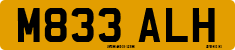 License plate of the United Kingdom, 1983 year system