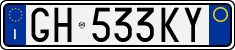 License plate of Italy, Cars (1994 year series)