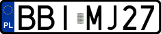 License plates of Poland, Regular car plates